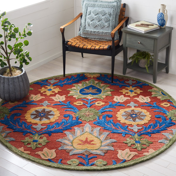 Langley Street Gulledge Handmade Red/Blue/Yellow/Green Rug & Reviews